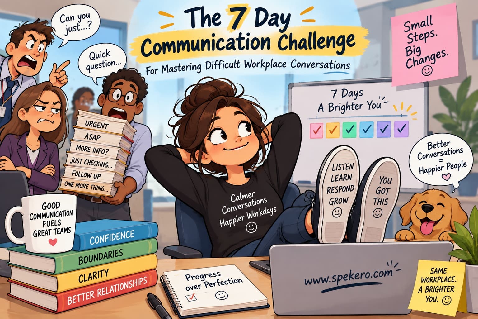 A workplace communication practice checklist for the seven-day challenge