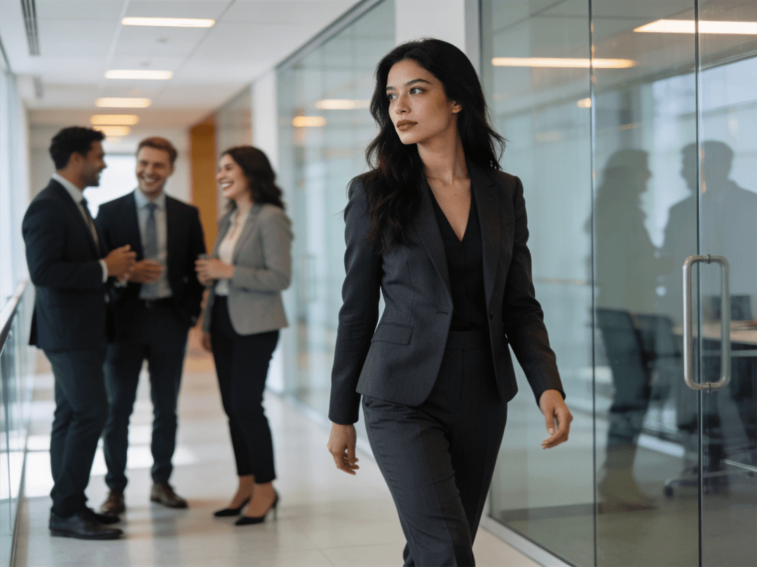 Professional declining an office social event politely while maintaining workplace relationships