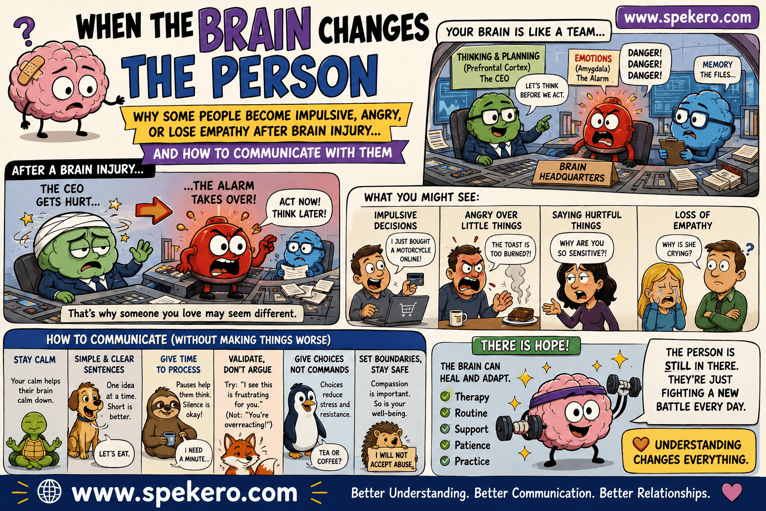 Why brain injuries can affect behaviour, personality, emotions, and impulse control