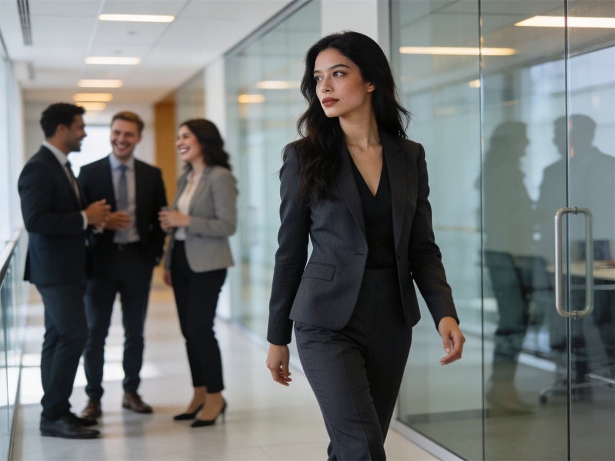 Professional declining an office social event politely while maintaining workplace relationships