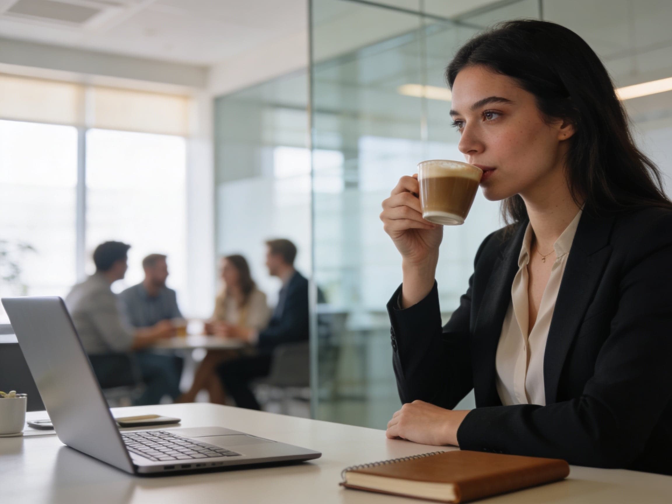 Person reflecting on how they speak and thinking about improving their tone and communication