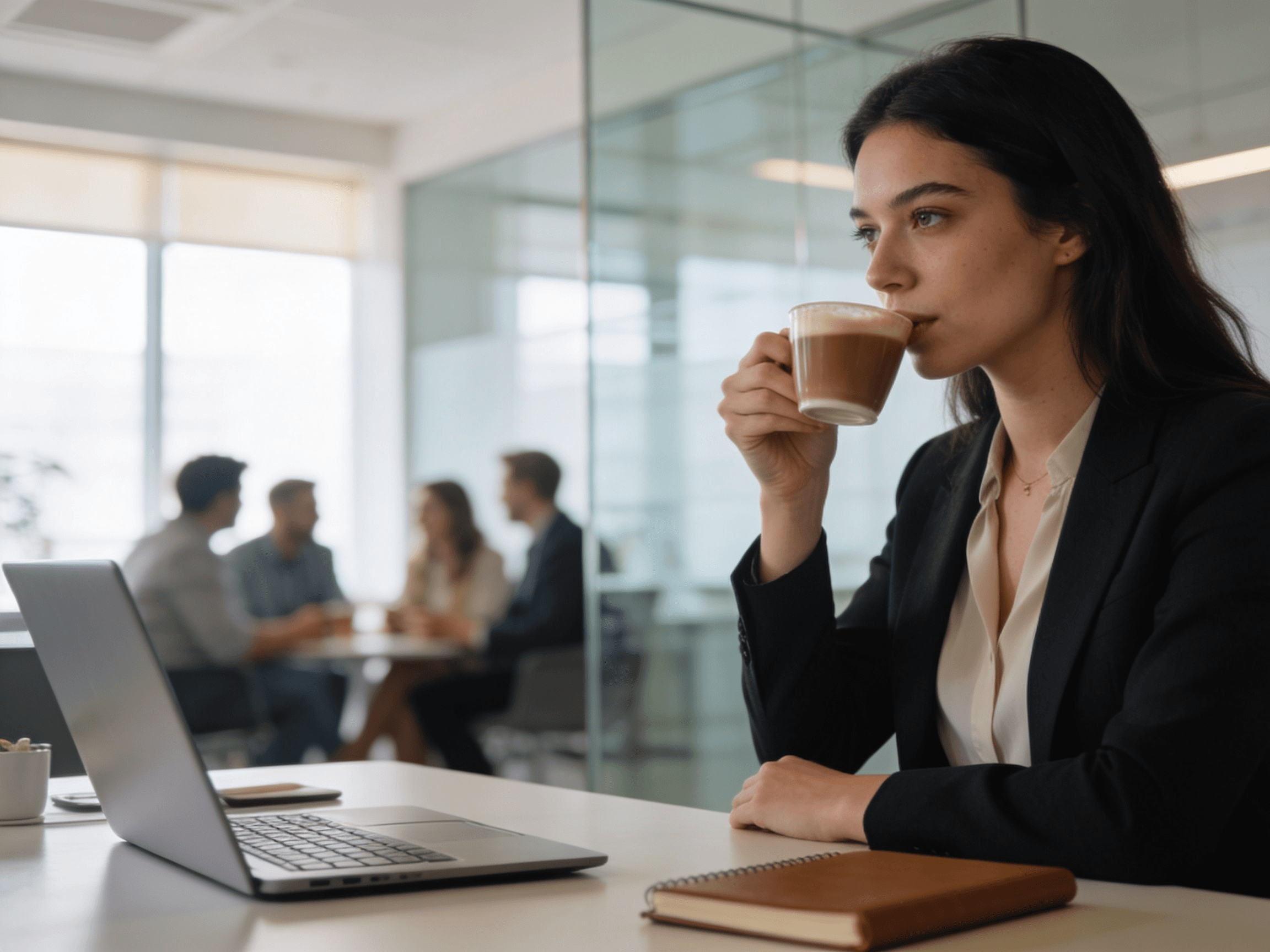Person reflecting on how they speak and thinking about improving their tone and communication