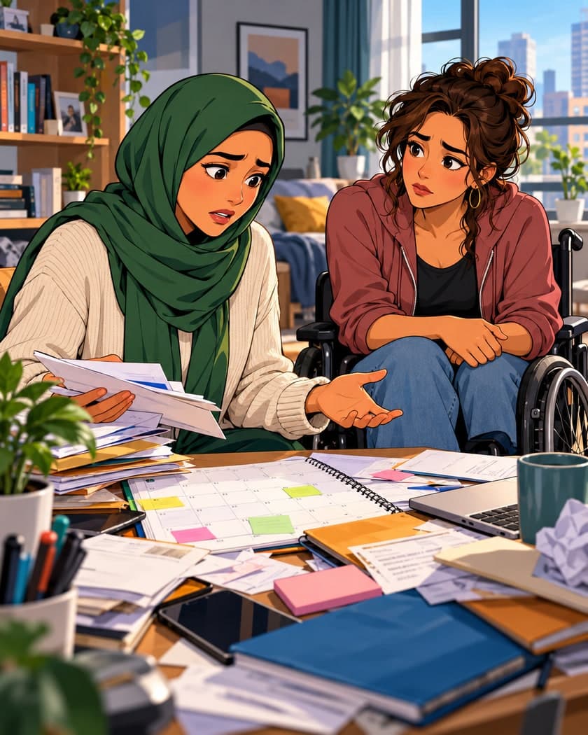 You have offered gentle reminders, encouragement, calendars, and practical help, but your friend still cannot organise essential tasks and the consequences are getting worse.