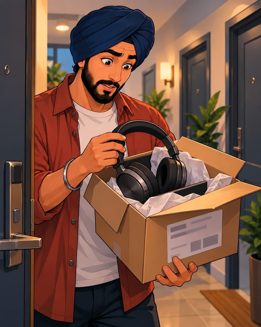 A delivery company sends you an expensive item by mistake. It has your address but someone else's name. Keeping it would be easy.