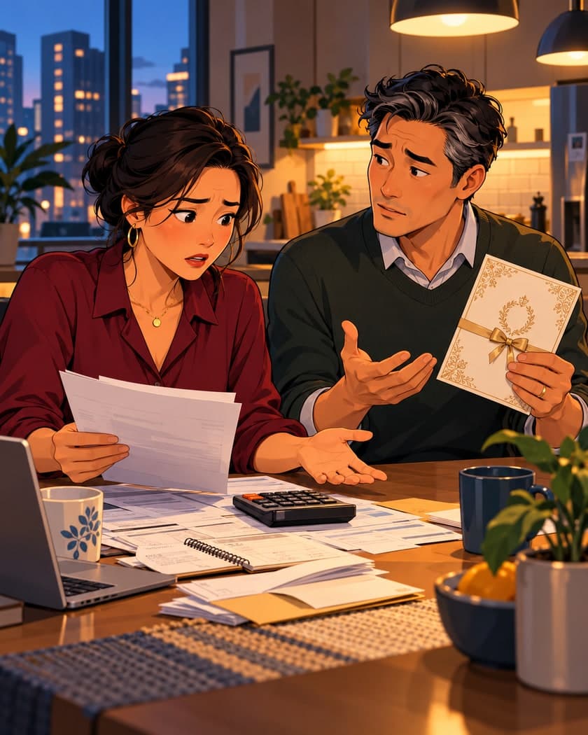 Your partner agrees to an expensive family commitment without asking you, and the money would affect your shared budget. They say they felt pressured and did not want to embarrass anyone.