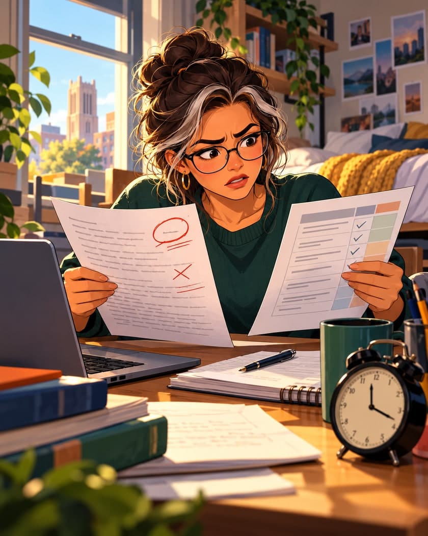 You receive a grade that seems clearly lower than the feedback suggests. You feel angry, but the appeal deadline is short.