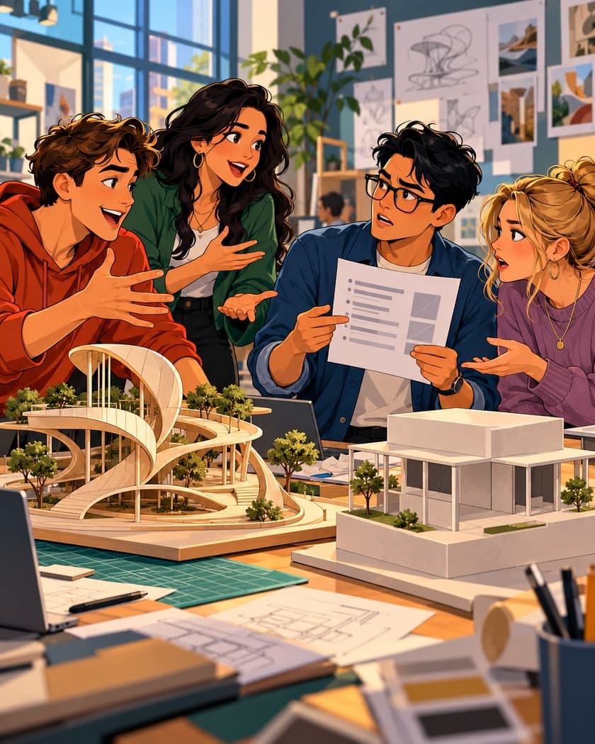 Your group disagrees about the direction of a project. Two people want a risky creative idea, while you think the safer idea meets the marking criteria better.