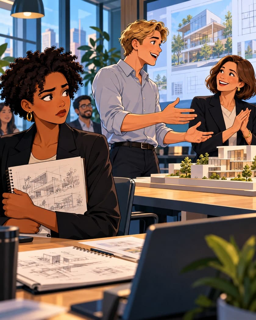 A colleague presents part of your work in a meeting and receives praise. Your manager seems to believe they created it, and you are worried that staying silent will affect your reputation.